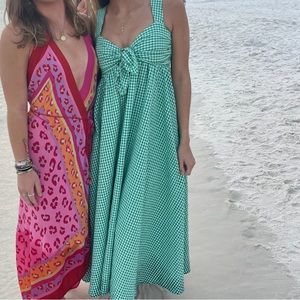buddy love blue and green gingham dress